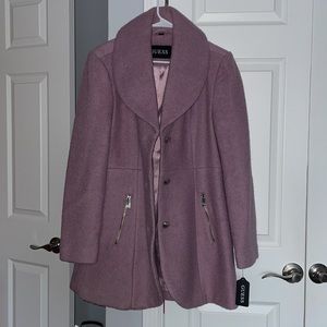Guess Lavender Peacoat- NWOT Sz L